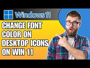 How to Change Font Color on Desktop Icons in Windows 10/11 (2025)