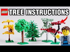 5 Easy To Build LEGO Tree Designs - Instructions