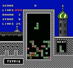Tetris (NES) - online game | RetroGames.cz