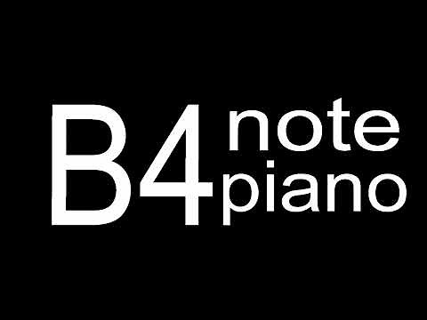 B4 Piano Note