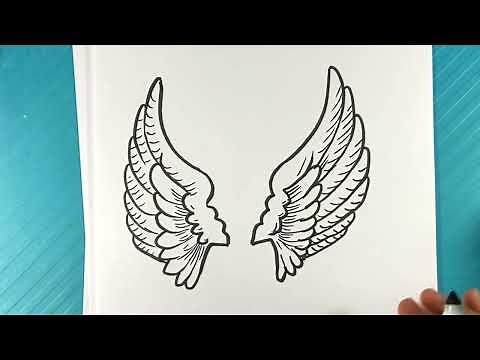 EASY How to Draw WINGS