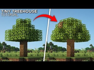 Minecraft: How to Build a Small Treehouse | Simple Starter Base Tutorial