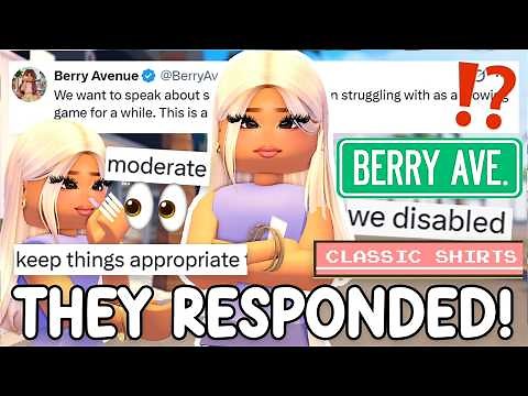 BERRY AVENUE JUST CHANGED FOREVER! THEIR RESPONSE...