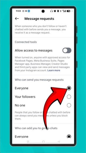 Instagram Par Request Nahi Aa Raha To Kya Kare || how to enable message request on instagram #shorts