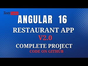 Angular 16 Restaurant Project from Scratch | angular Restaurant Application V2.O | angular crud