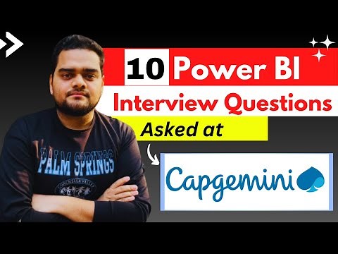 Capgemini- 10 Interview questions you must know | Power BI😲