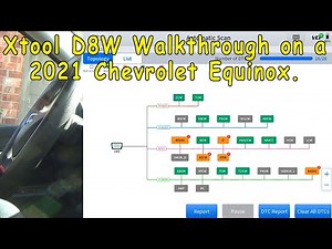 Walkthrough of the Xtool D8W on a 2021 Chevrolet Equinox.