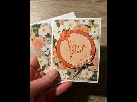 Beginner Friendly Note Card Tutorial | Easy Layered Card