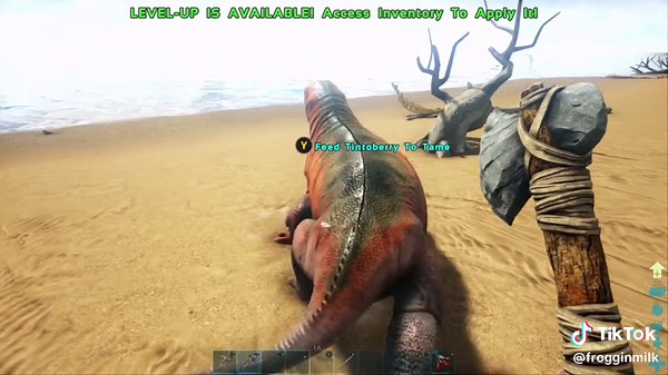 Taming and moschops in a nutshell #Moschops #Gaming #ArkSurvivalEvolved #ark #arksurvival #Dinosaurs #JurassicPark #annoying