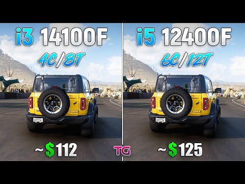 Core i3 14100F vs Core i5 12400F - Test in 8 Games