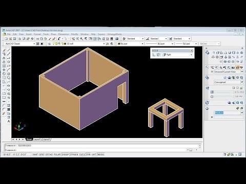 AutoCAD 2007 3D (basic tutorial for Beginners )