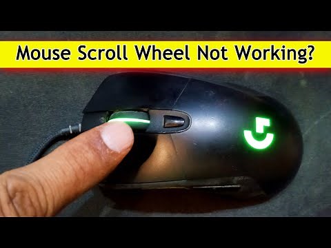 how to repair logitech mouse scroll wheel not working