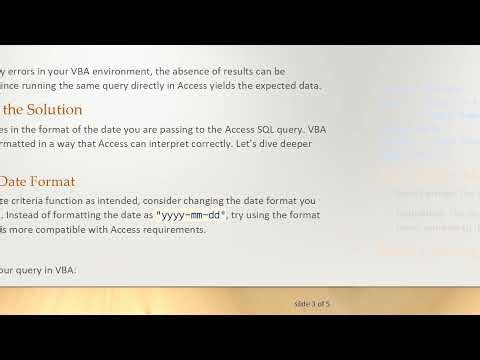 Troubleshooting VBA SQL Access DB Query for Date Criteria