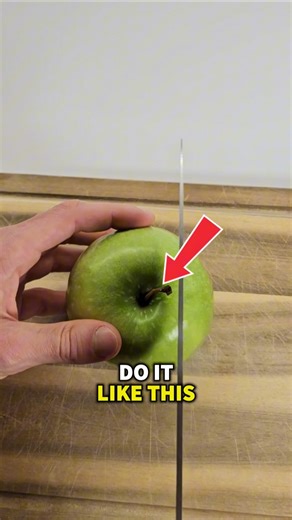 PERFECTLY Every Time — Do This! 🍏😎👌 #apple #kitchentips