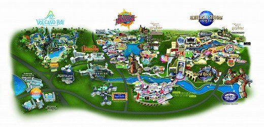 Universal Orlando Resort Park Maps