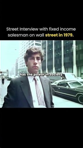 Street Interview with fixed incomesalesman on wall street in 1979. #motivation