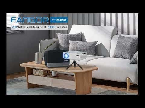 Fangor Projector F-206A | 1080P Mini Video Projector with Carry Bag & Tripod