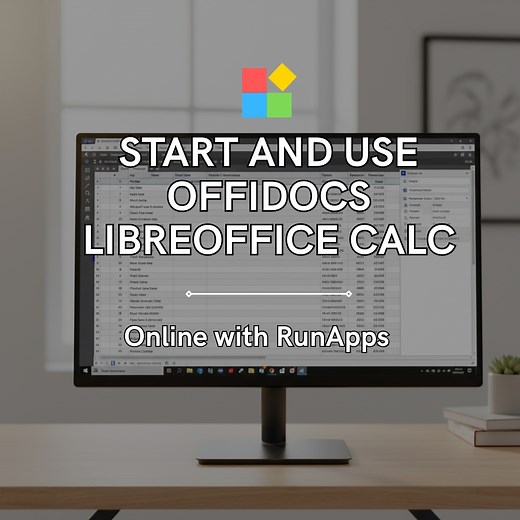 Start and Use OffiDocs LibreOffice Calc Online with RunApps - OffiDocs