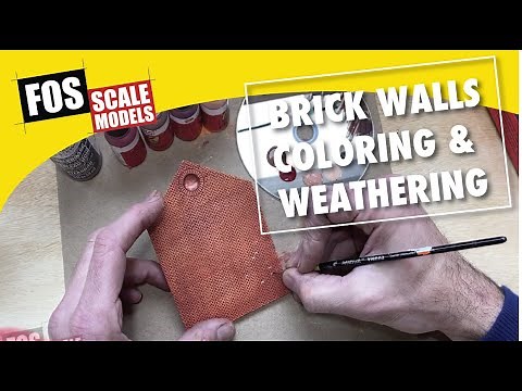 Brick Walls - Coloring & Weathering - Fos Scale Models