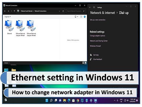 Change Adapter Options in windows 11 | how to change network adapter setting in windows 11