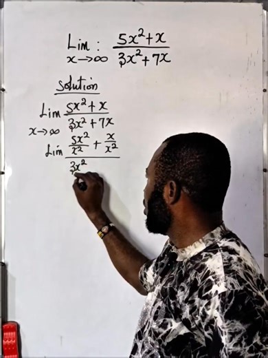 The ratio of the coefficients of the leading terms is the limit of the rational function | Thiago Science Academy