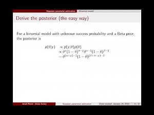 Bayesian parameter estimation