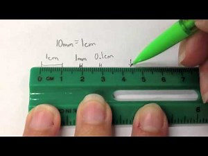 using a metric ruler
