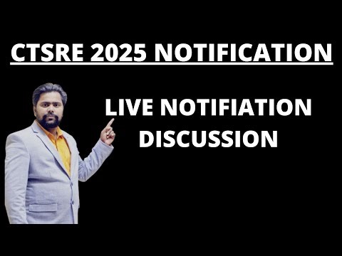 CTSRE 2025 OFFICIAL NOTIFICATION LIVE DISCUSSION | OSSC JE 2025 RECRUITMENT | OSSC JE 2025 VACCANCY