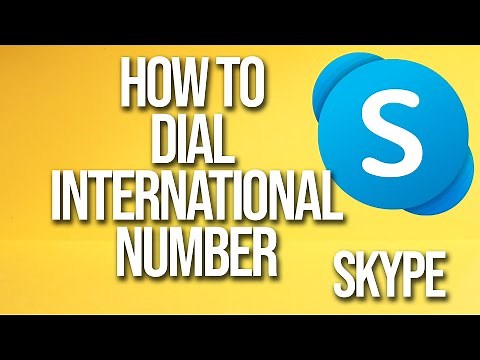 How To Dial International Number Skype Tutorial