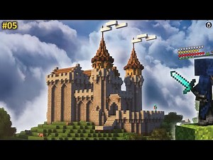 I Built a Mountain Castle in Minecraft Survival