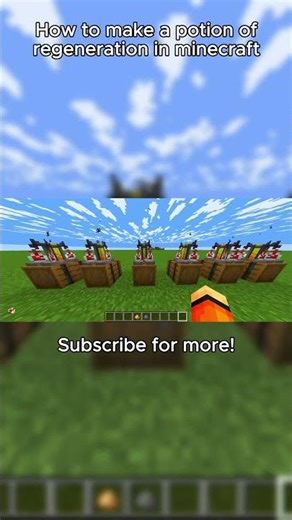 How to make a potion of regeneration in minecraft