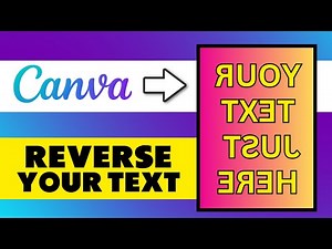 How to Reverse Text on Canva