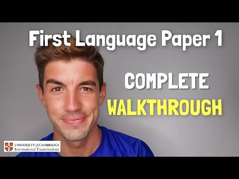 iGCSE First Language English (0500) Paper 1 - COMPLETE WALKTHROUGH