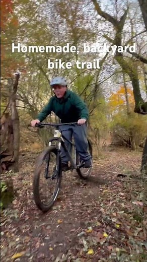 Homemade backyard bike trail￼