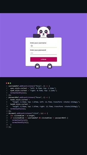 IMPOSSIBLE Login Form Animation Using JavaScript!