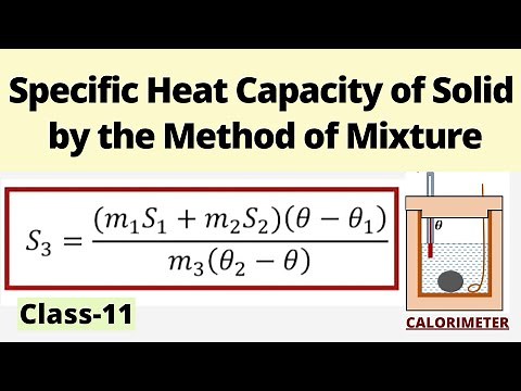 Specific heat capacity of solid by the method of mixture