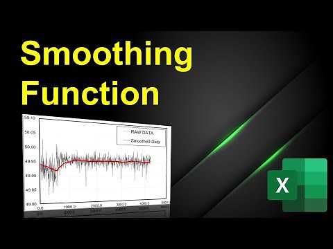 Smoothing Function (remove noise) | EXCEL