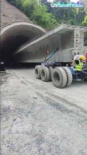Watch how the beam transporter carrying 900-ton bridge components
