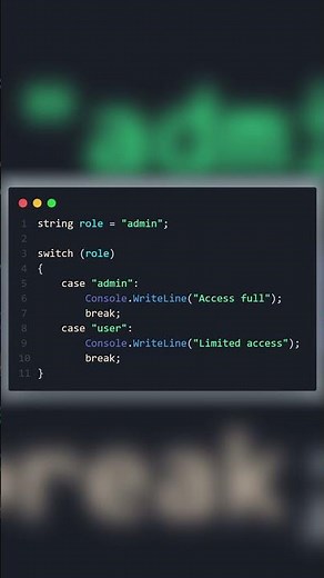 🆎 Switch with Strings in C Sharp #shorts #coding