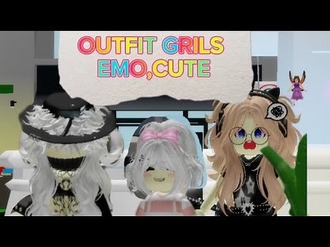 OUTFITS CEWE EMO,CUTE✨BROOKHAVEN