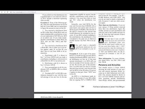 2018 - Form 1040 - Form 1099-R Distributions