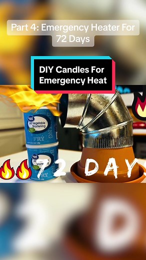 Part 4: Emergency Heat & Light For 72 Days: Home mare DIY candle heater for emergencies AND why candle companies DON’T want you to know. #survival #diyheater #radiantheat #diycandle #emergencyheat