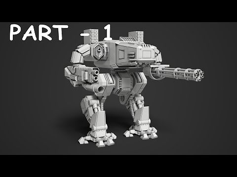 Mech robot modeling 3ds max tutorial part - 1