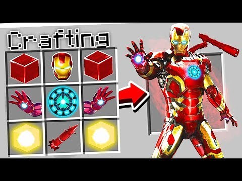 CRAFTING ULTIMATE IRON MAN IN MINECRAFT!