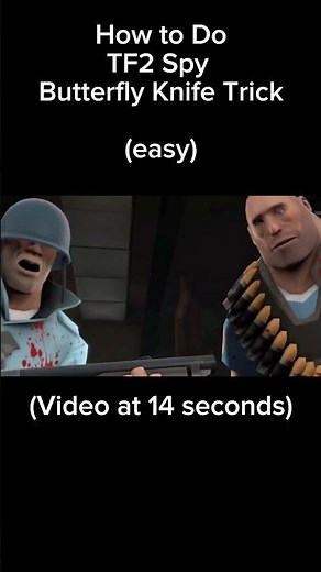How to do TF2 SPY (butterfly knife) trick! #balisongtricks #butterflyknife #tf2 #spy #tutorial #easy