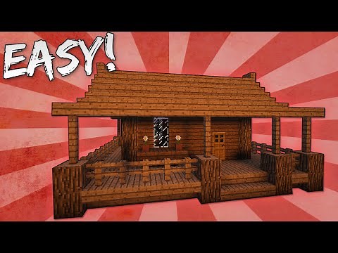 Minecraft: How To Build A Small Survival Starter House Tutorial (Easy)