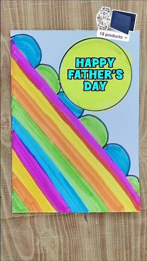 Easy Father’s Day Card ❤️#shorts #greetingcard #craft #fathersday #paperdrawing #diy #viral