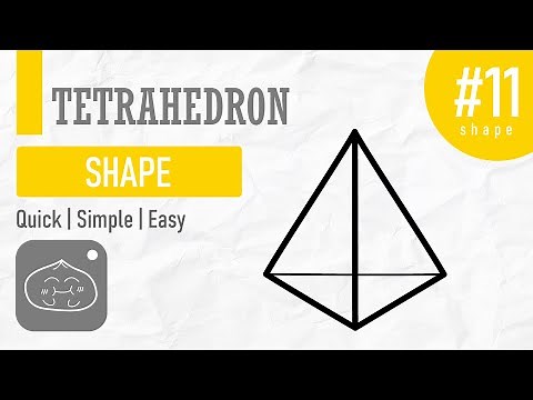 How to draw a triangular pyramid / Tetrahedron
