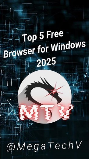 Top 5 Browser for Windows PC 2025 #windows #free #top5 #chrome #music #tutorial #smartphone #tech
