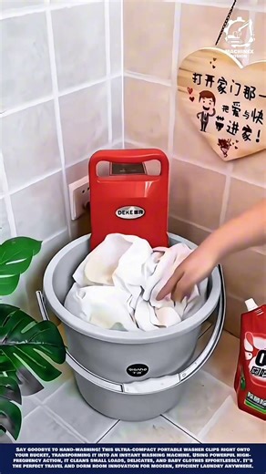 Portable Bucket Cleaning Machine Innovation for effortless washing anywhere